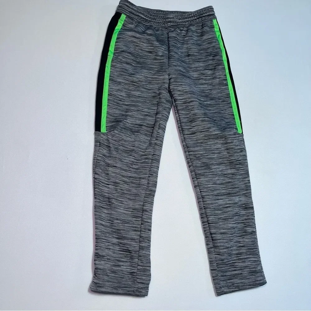 Boys Track Jogger Sweatpants Pants Set Pair of 2 Grey Size Large Lounge Play